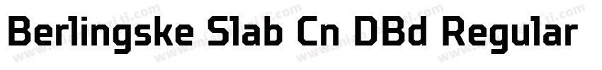 Berlingske Slab Cn DBd Regular字体转换